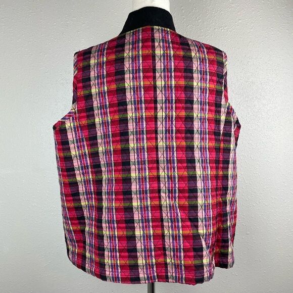 CJ Banks Button Down Plaid Vest Size X EUC - Picture 5 of 6